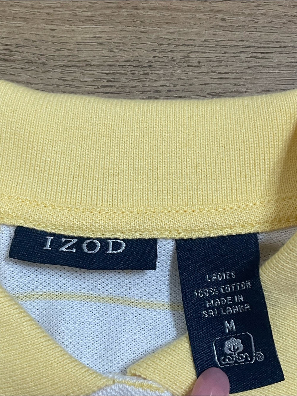 IZOD Women's Striped Polo Shirt - Size M - Picture 8 of 11